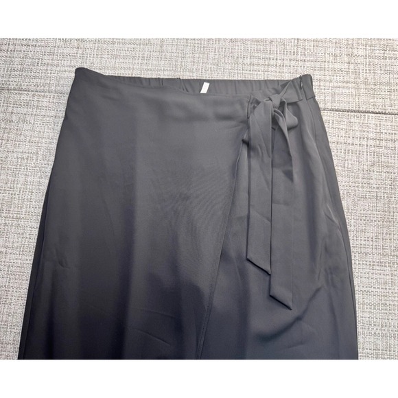 Halara Pants Black Wrap Waist Tie Wide Leg Flowy Pockets All Seasons Size XL - Picture 5 of 16